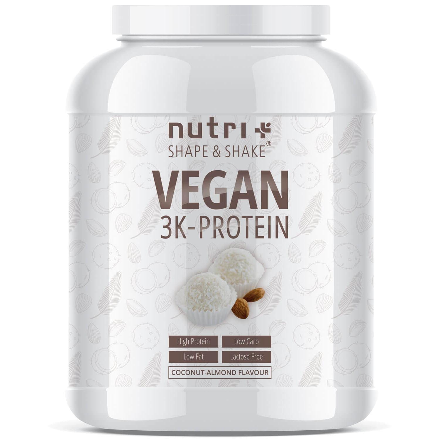 Nutri Plus Shape Shake Vegan 3k Protein Kokos Mandel 1000g Dose Bei Rewe Online Bestellen