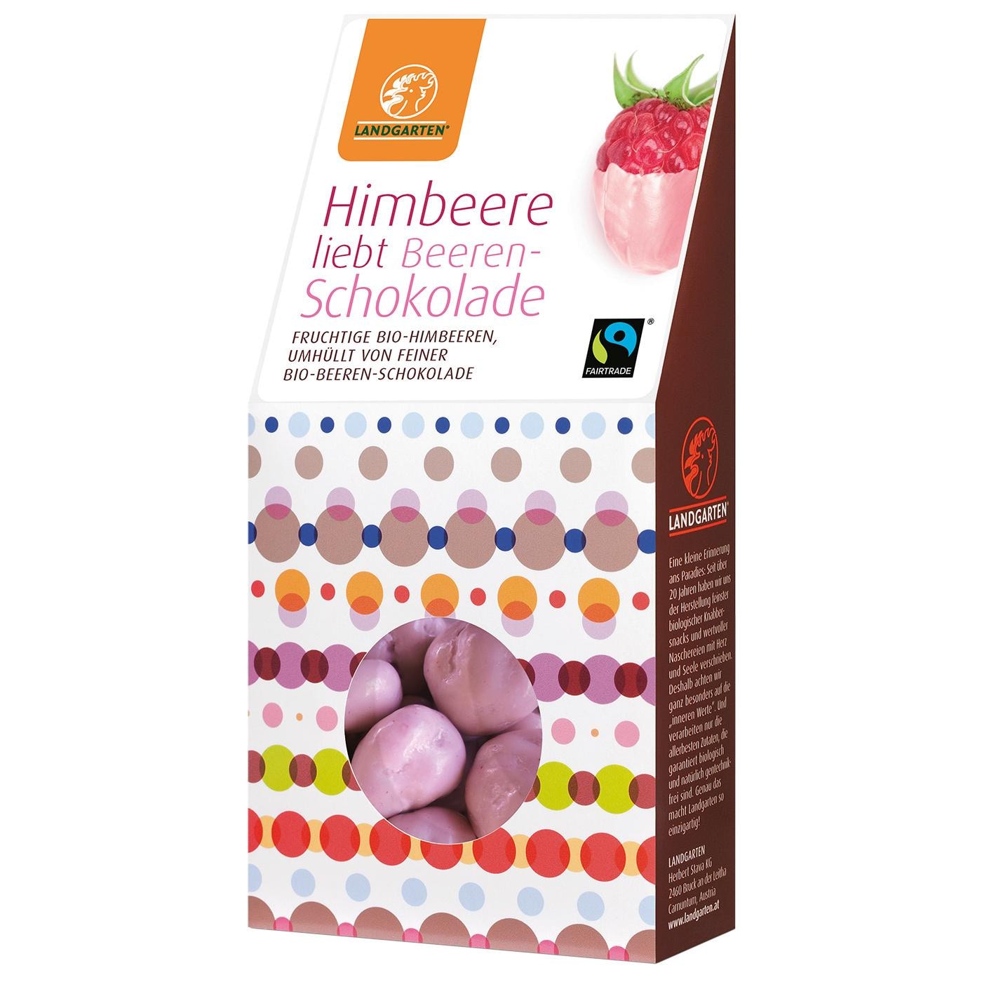 Landgarten Bio Himbeere liebt Beeren Schokolade 90g bei 