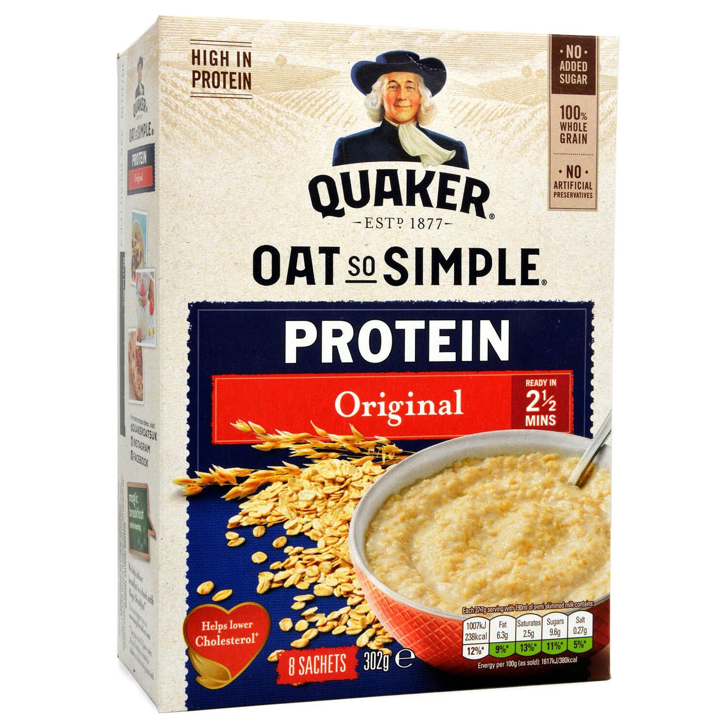 Quaker Oats So Simple Protein Original Haferflocken Mit Proteinzusatz 302g Bei Rewe Online Bestellen