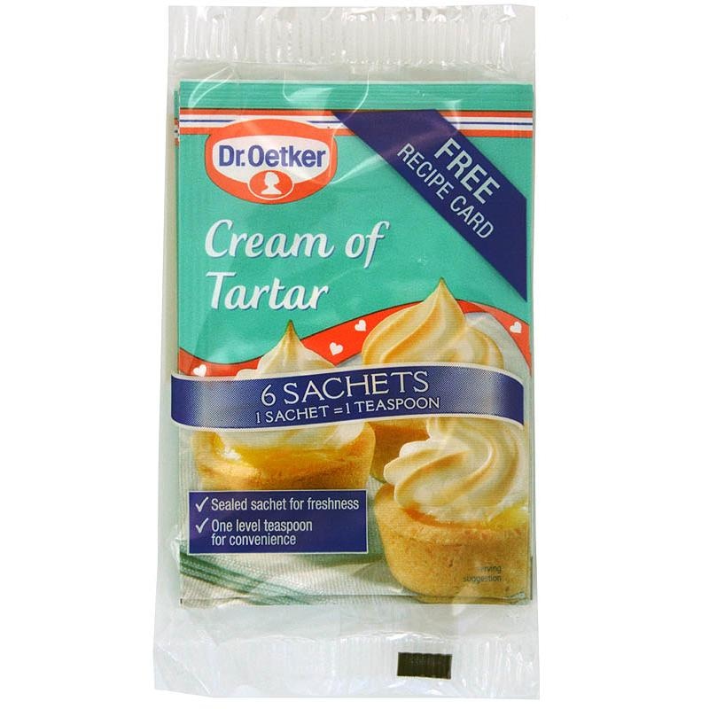 Dr Oetker Cream Of Tartar 6 X 5g Tutchen Backtriebmittel Weinstein Bei Rewe Online Bestellen