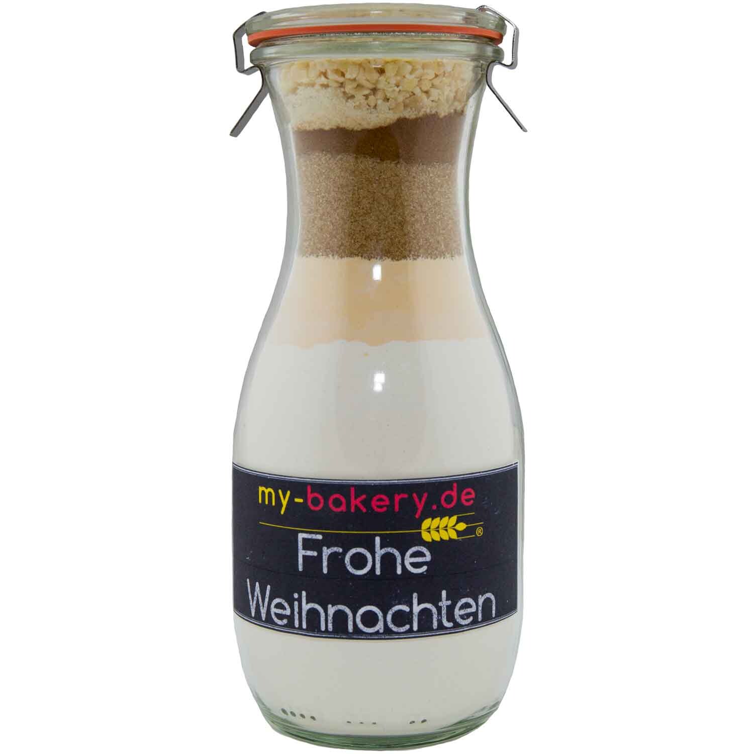 mybakery Frohe Weihnachten HonigLebkuchen Backmischung