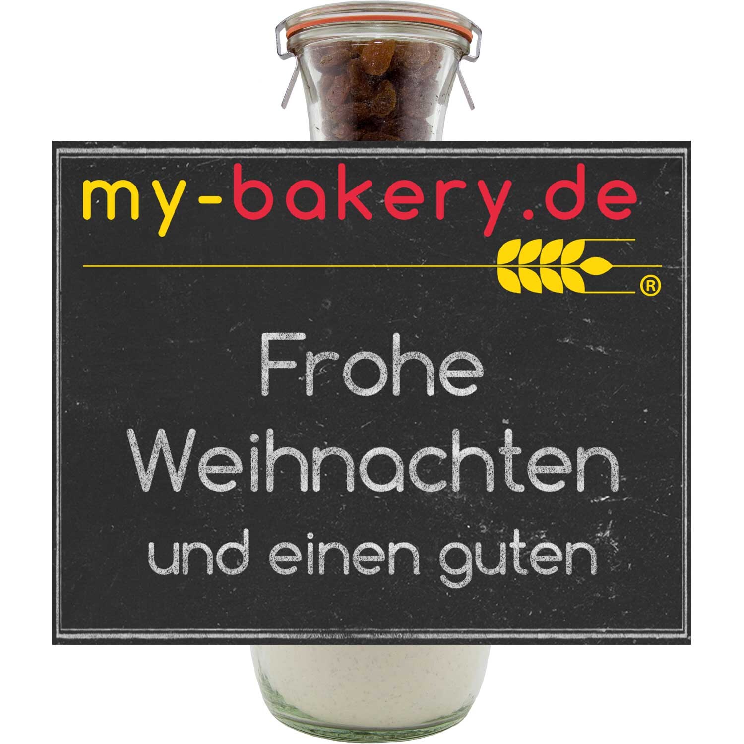 mybakery Frohe Weihnachten und einen guten Rutsch Süßes